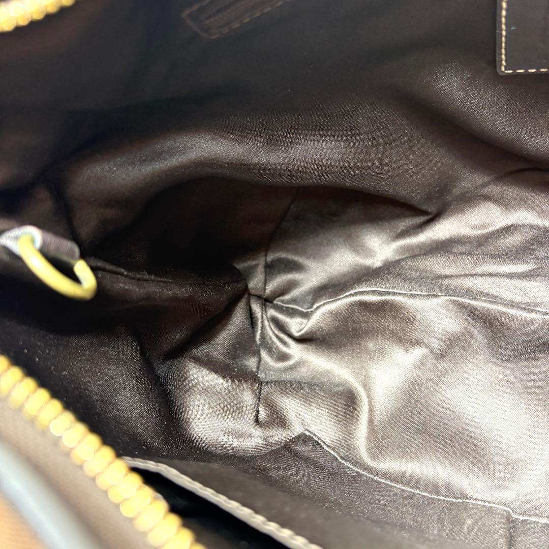 COACH コーチ ワンショルダー バッグ ブラウン シグネチャー 11290