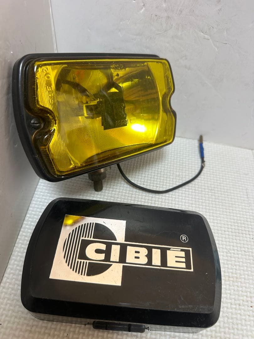 希少黒カバー付き当時物CIBIEフォグランプIODE35黒ボディシビエフォグ