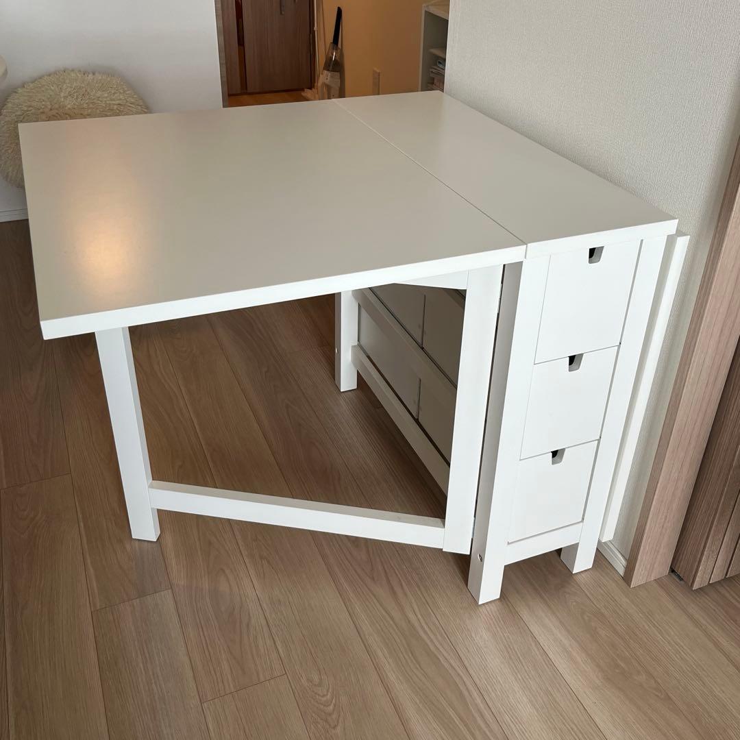 *ICORA* IKEA NORDEN 折り畳みテーブル　ホワイト