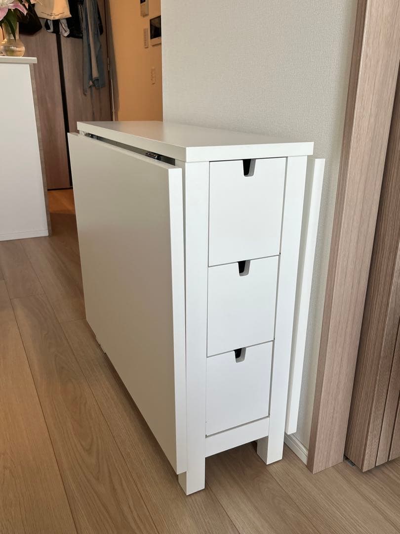 *ICORA* IKEA NORDEN 折り畳みテーブル　ホワイト