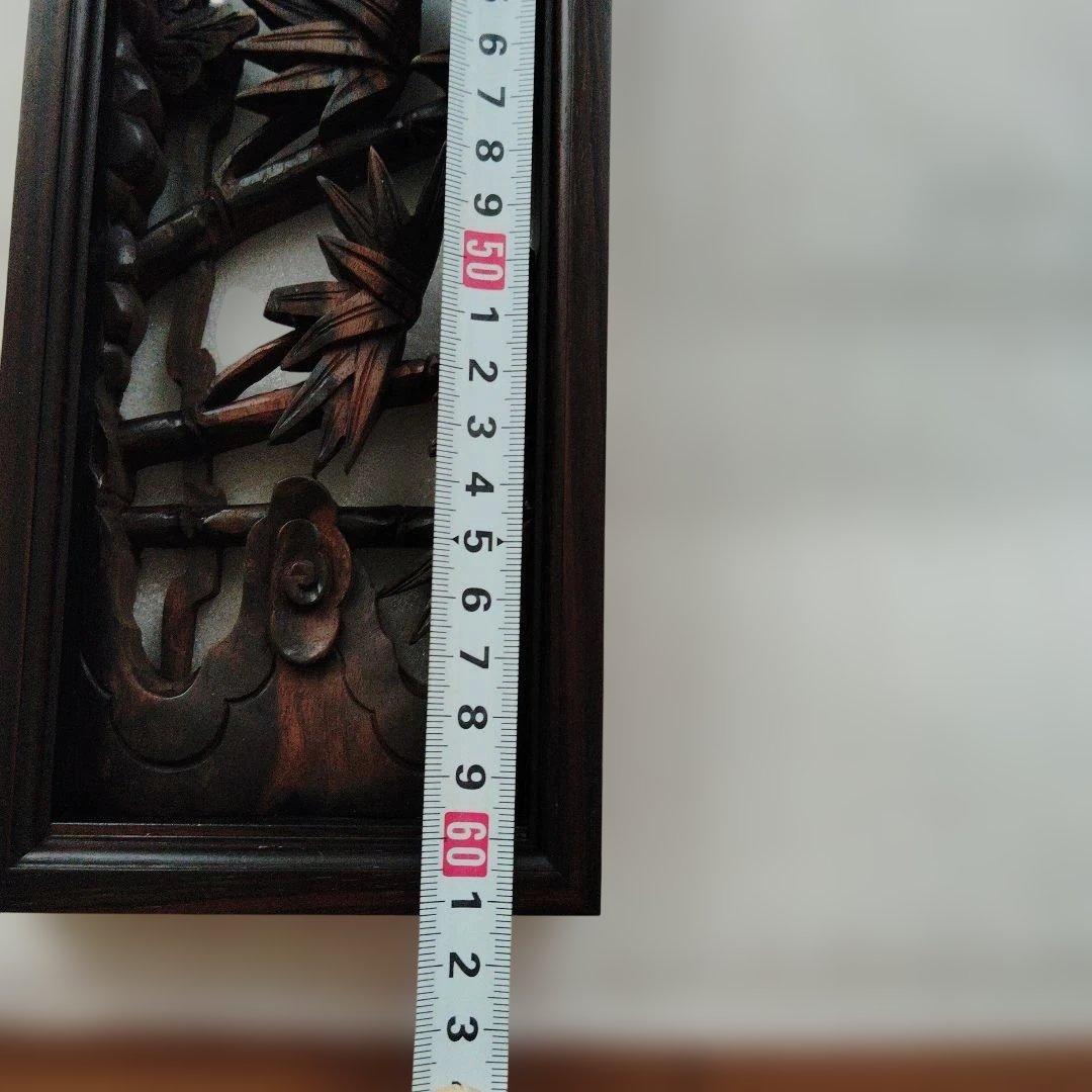 縞黒檀　欄間オープン仕上げ