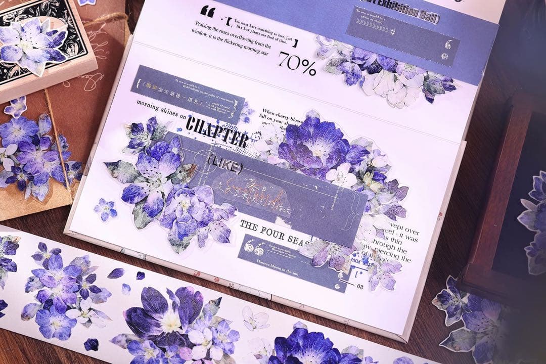 ⭐️SALE⭐️小白家文創《澜屿》海外マスキングテープ マステ 【2752】