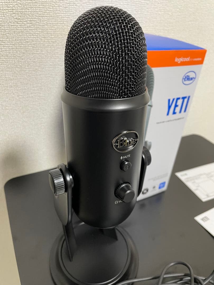 【黒猫みんと】Blue YETI コンデンサーマイク ブラック