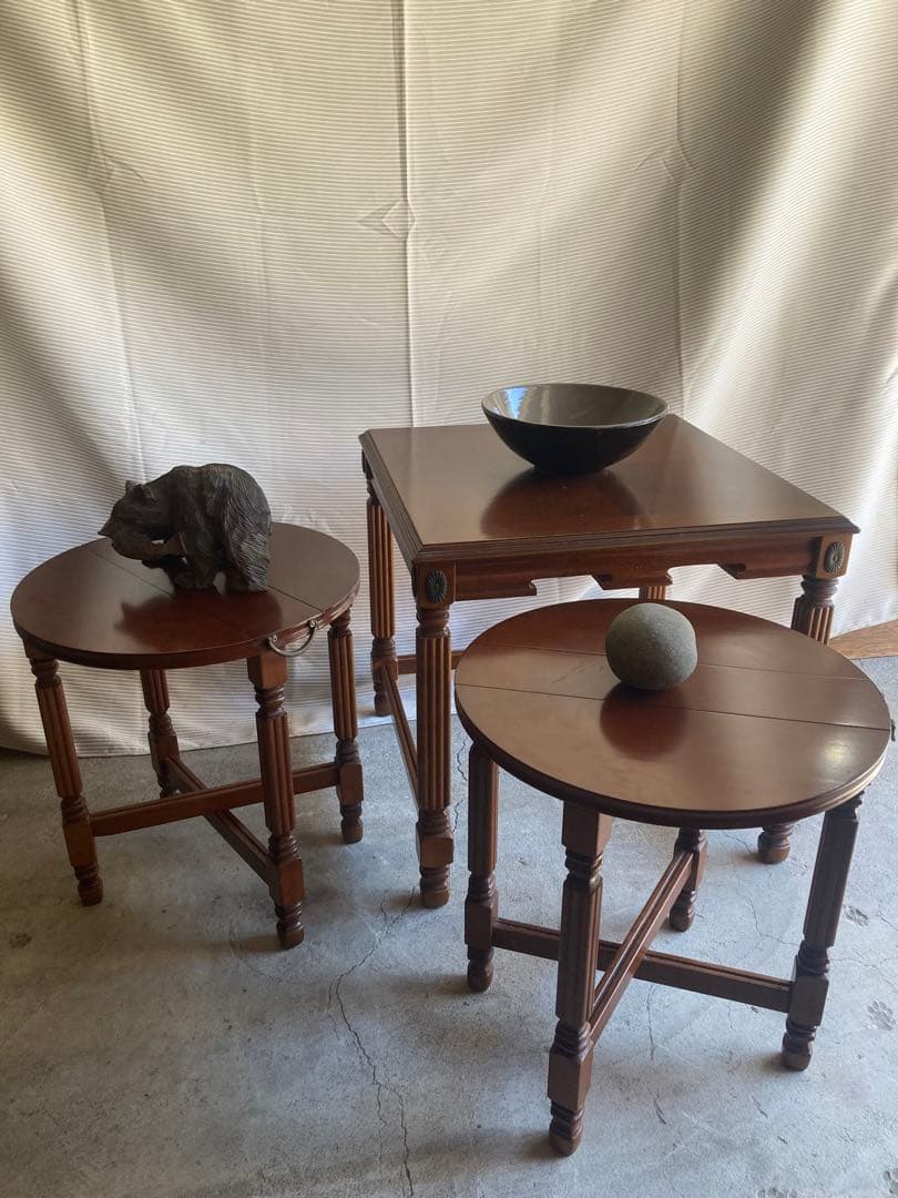 家具 Antique nesting tables nest of table