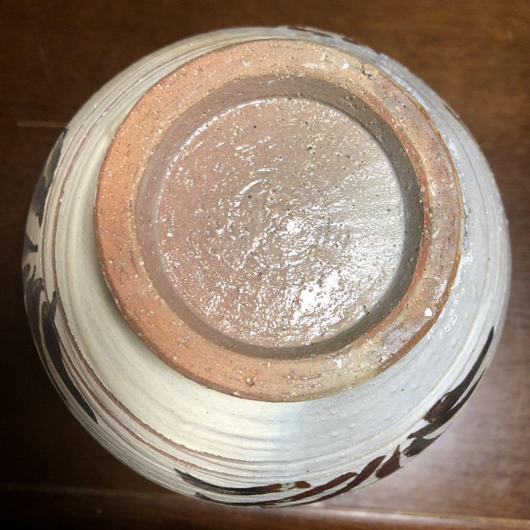 粉青沙器鉄絵唐草文瓶李朝写し