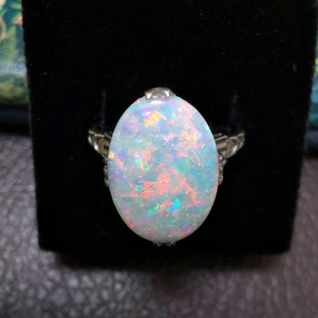 特大☆ホワイトオパール☆約14号