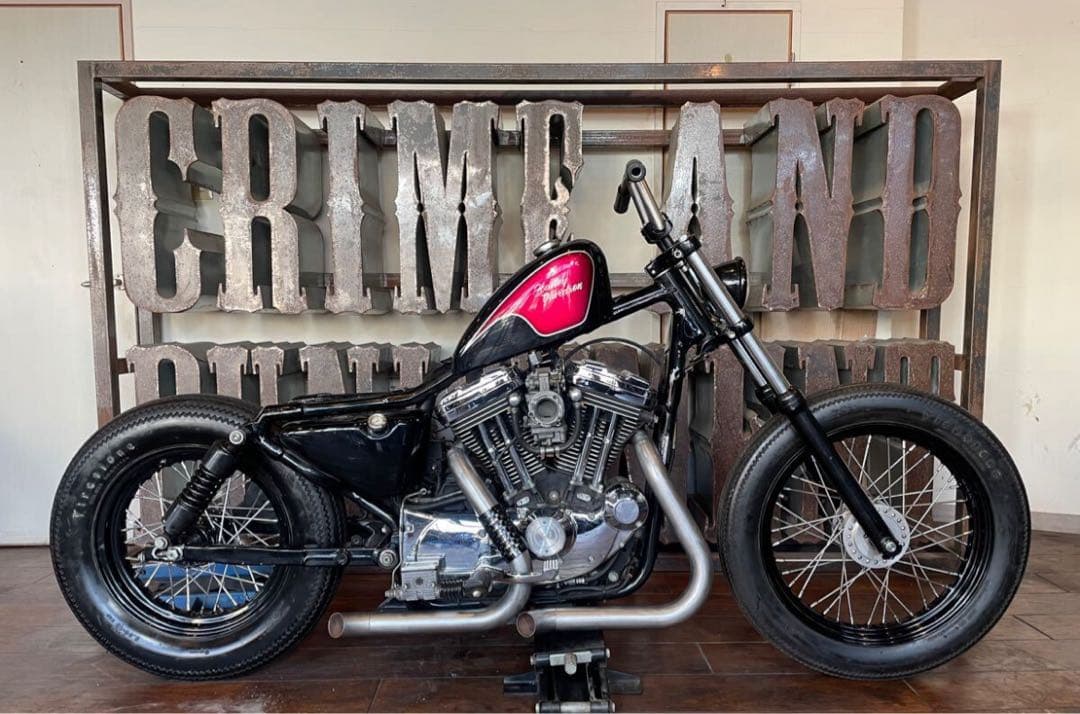 スポーツスター　タンク　チョッパー　ショベル　パン　ナックル　ピンスト