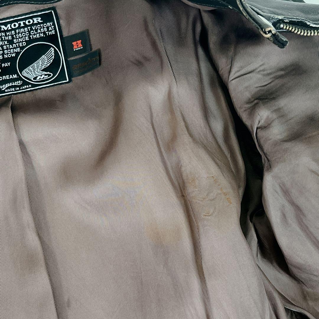 ★アナクロノーム★【レザーライダース】シングルライダース　HONDA