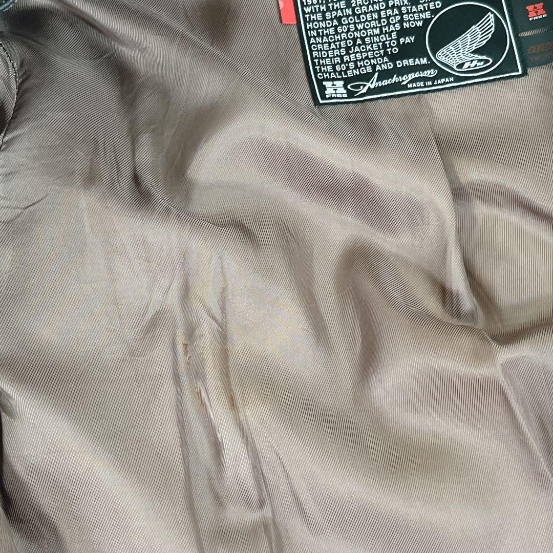 ★アナクロノーム★【レザーライダース】シングルライダース　HONDA