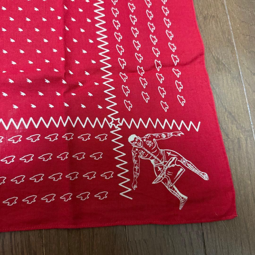 【美品】ATLAST&CO アットラスト バンダナ 赤