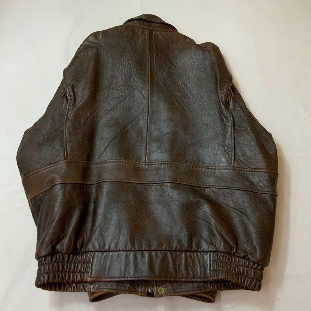 A/W BONMERLEN ボンマーレン レザージャケット 4L ブラウン