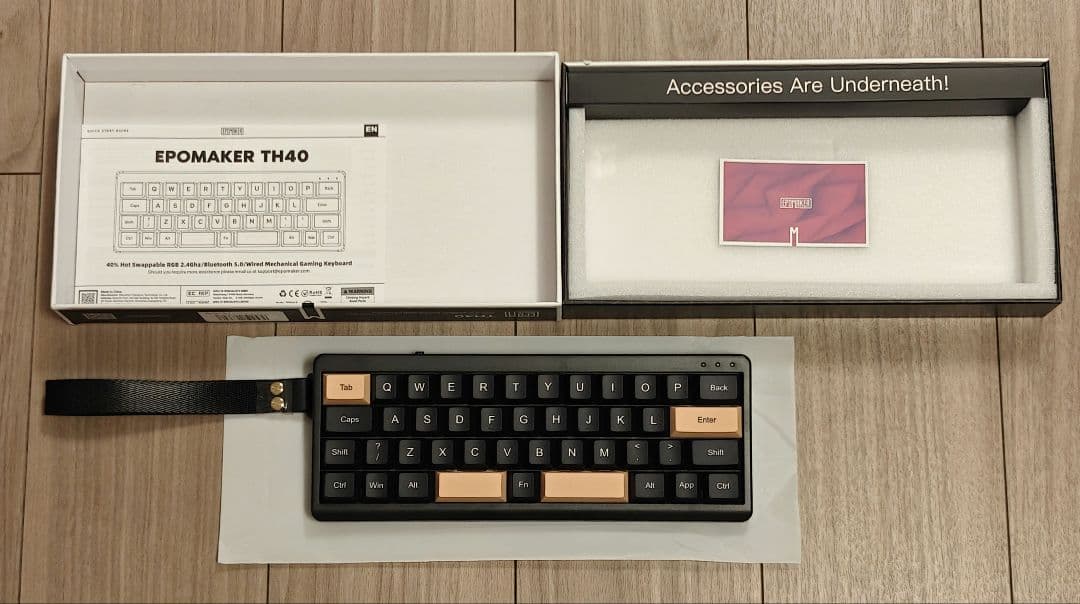 【未使用】EPOMAKER TH40 40％ キーボード