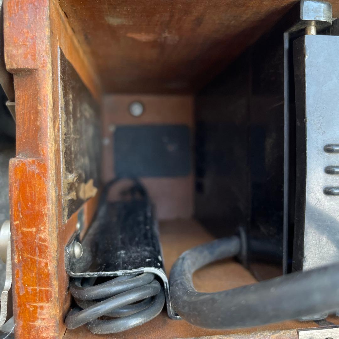 国鉄廃品 鉄道廃品 移動式磁石電話機　レトロ携帯電話機　国鉄携帯電話機　希少