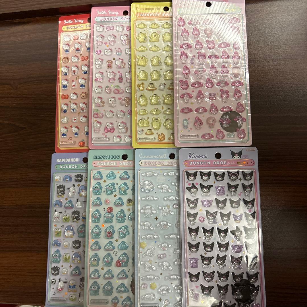 【正規品】ボンボンドロップシールmini サンリオ8種
