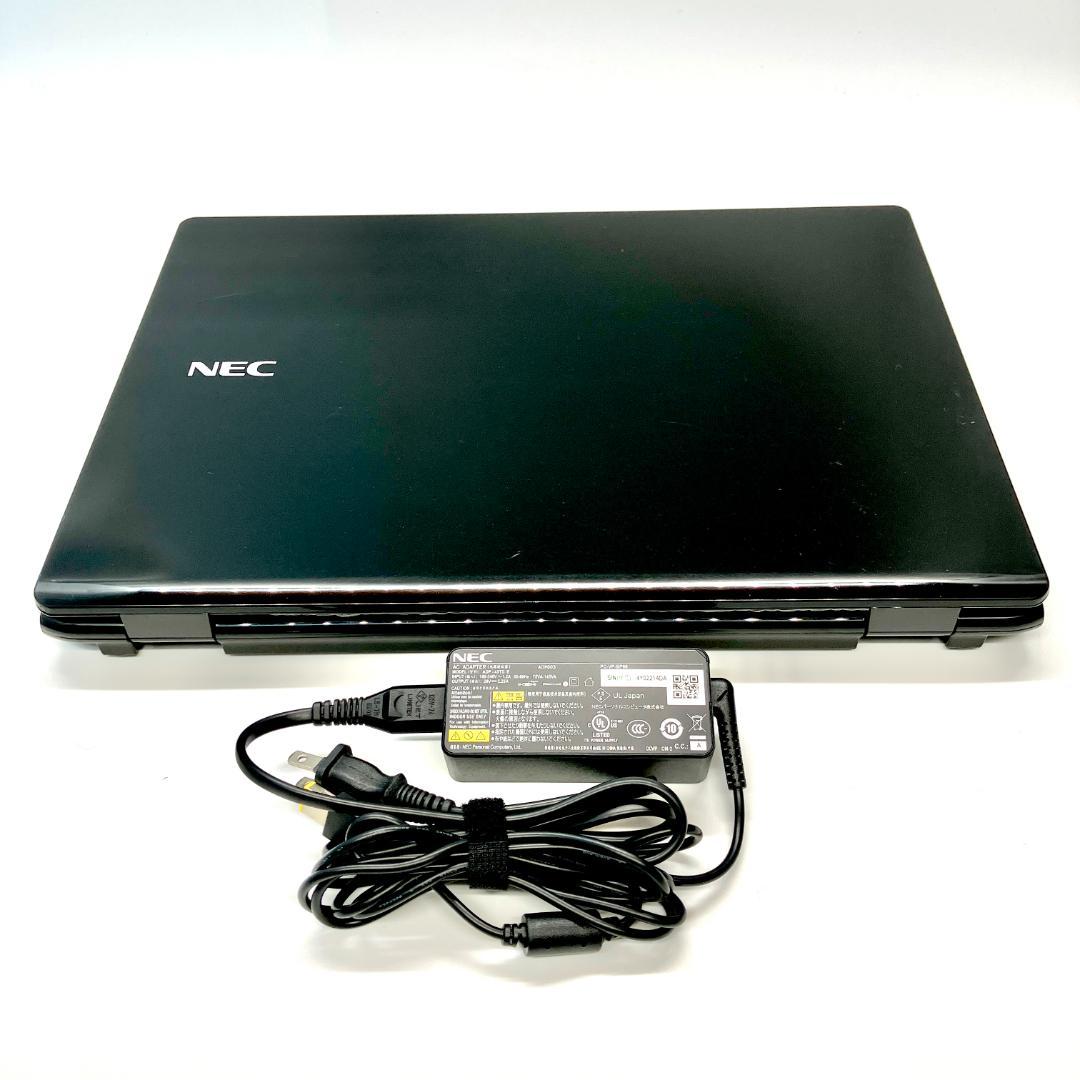 大容量1000GB！Windows11 NEC カメラ付 艶黒 ノートパソコン