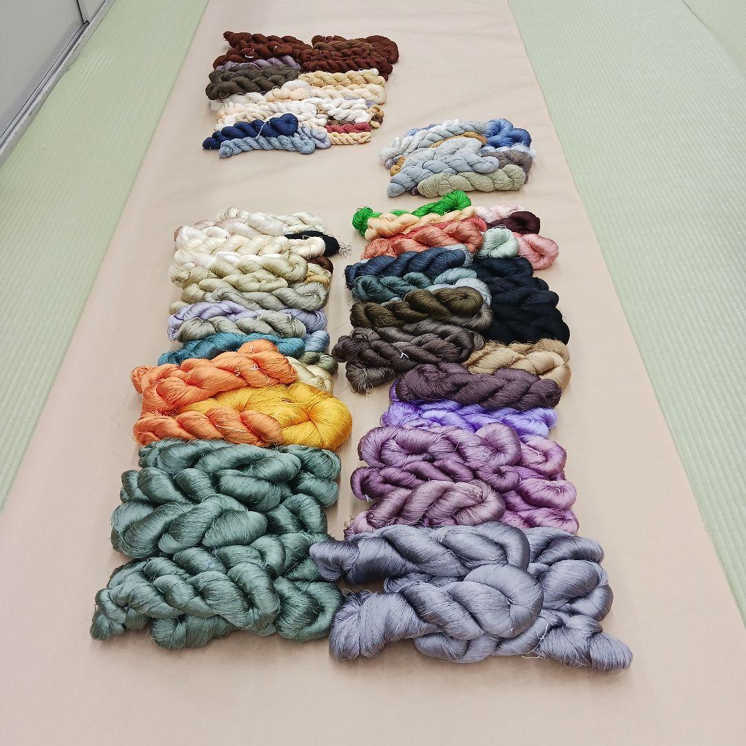 織物、組紐、刺繍、絹糸セット341