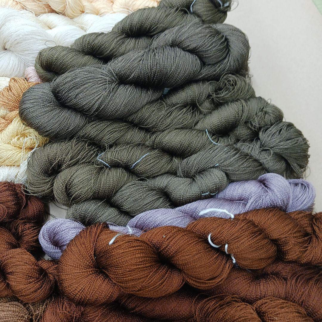 織物、組紐、刺繍、絹糸セット341