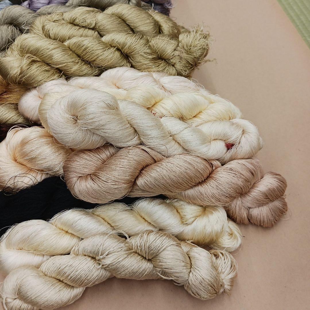 織物、組紐、刺繍、絹糸セット341