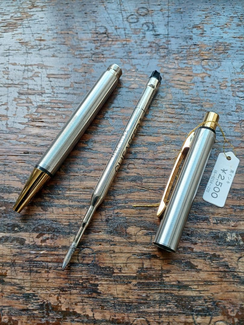 【タグ付き】60年代　セーラー万年筆　ボールペン　万年筆　14K　極細　未使用