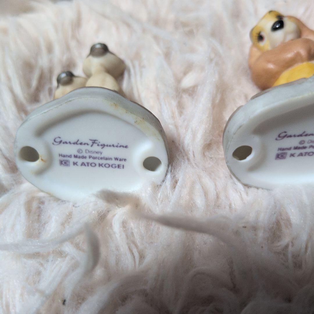 加藤工芸　ガーデンフィギュア　わんわん物語　ディズニー