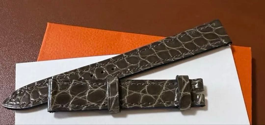 【新品・未使用】エルメス時計ベルト　アリゲーター　希少入手困難