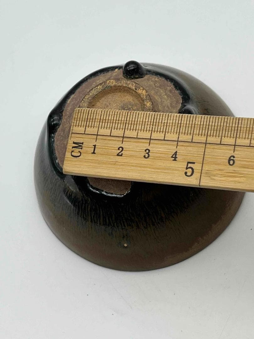 南宋時代　禾目天目茶碗　建窯茶盞 【旧家蔵出し】 希少貴重 唐物(F-93)