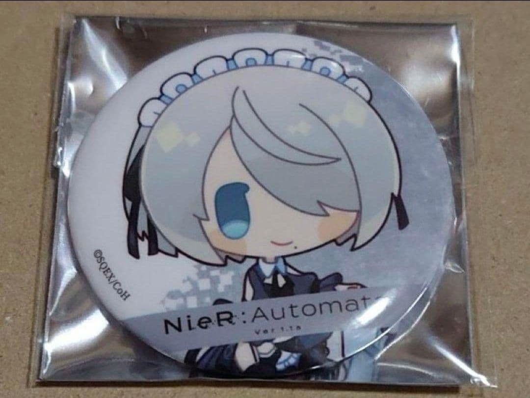 ニーアオートマタ　アニカフェ　デコット　缶バッジ　2B ラスト1点