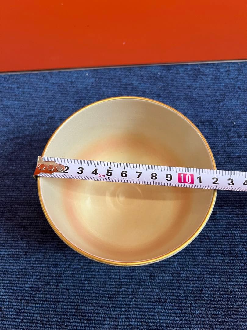 1444 橋本紫雲　色絵扇面霞文  抹茶碗　茶道具　高級茶碗