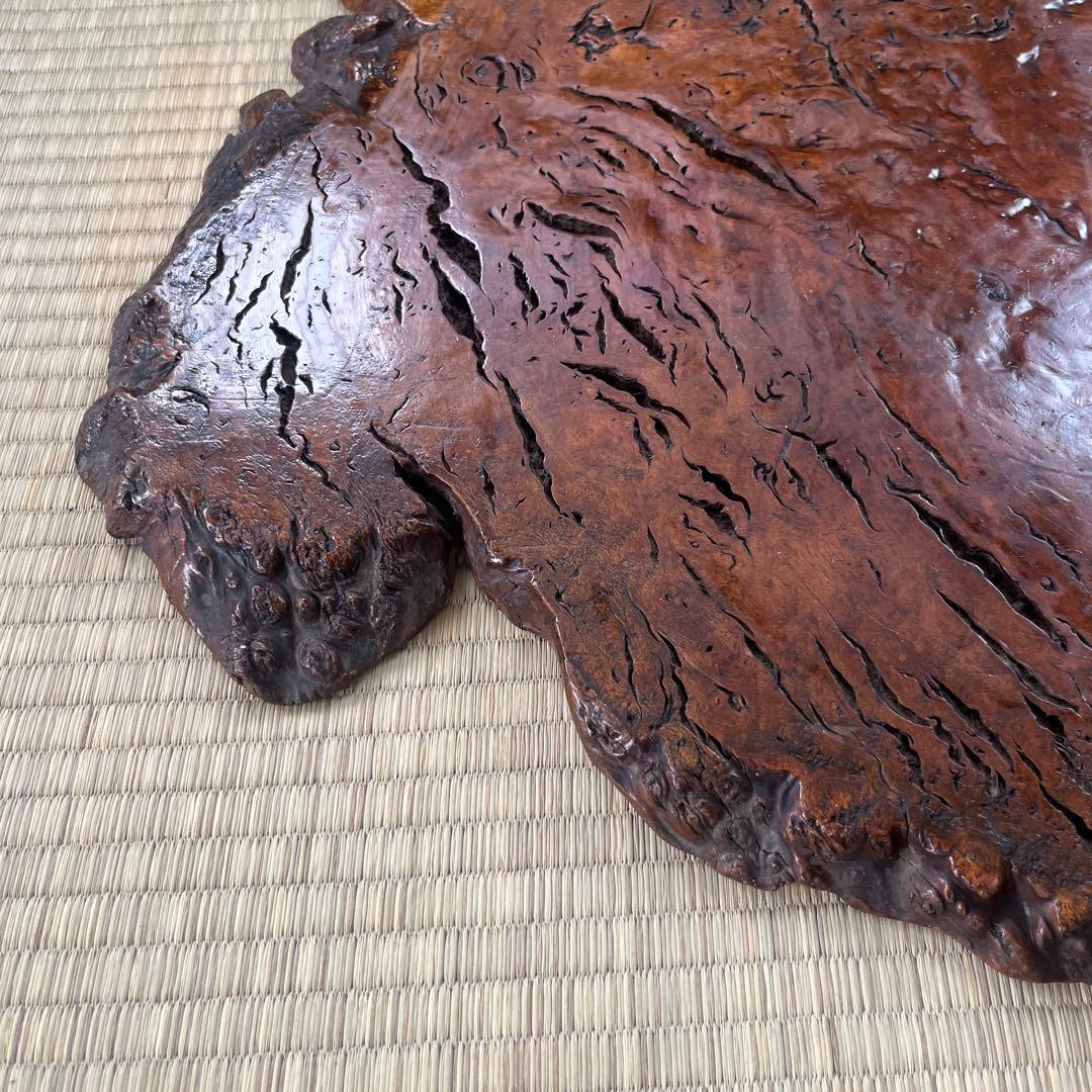 天然時代 古木 とろり 瘤 花台 香台 盆栽台 平台①