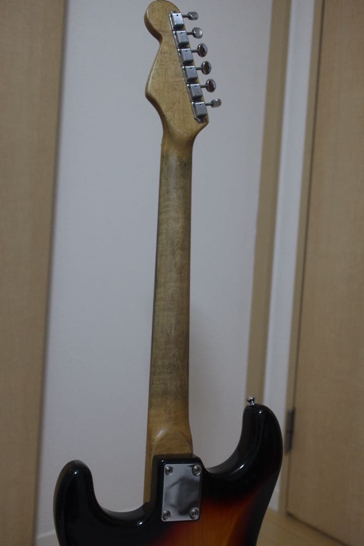 STー57 ジョンフルシアンテ風カスタム　バリ虎杢ネック　コンポーネントギター