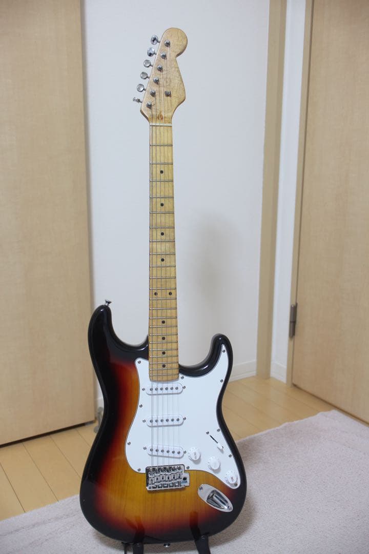 STー57 ジョンフルシアンテ風カスタム　バリ虎杢ネック　コンポーネントギター