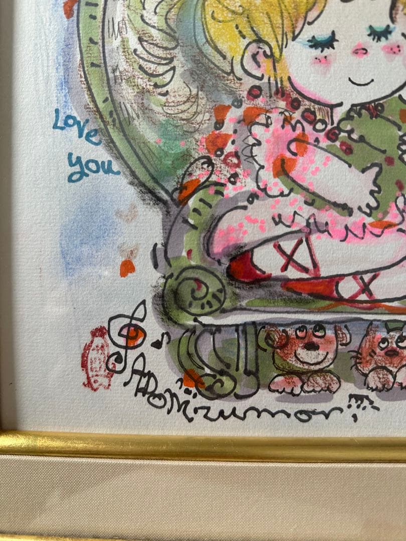 水森亜土　水彩画　原画