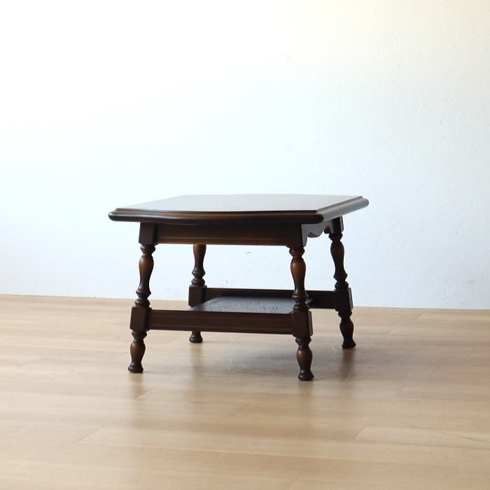 アンティーク 飛騨産業 サイドテーブル キツツキ 穂高 レトロ