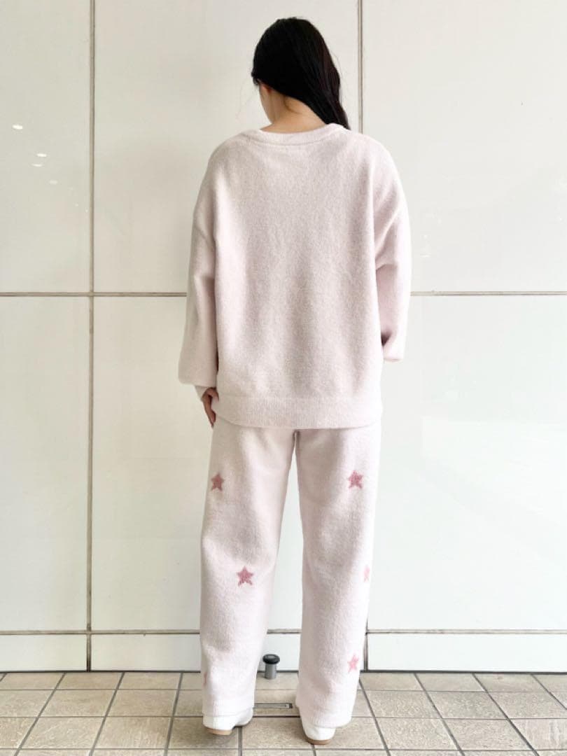 ジェラートピケ GOOD NIGHT BEARプルオーバー&ロングパンツ ピンク