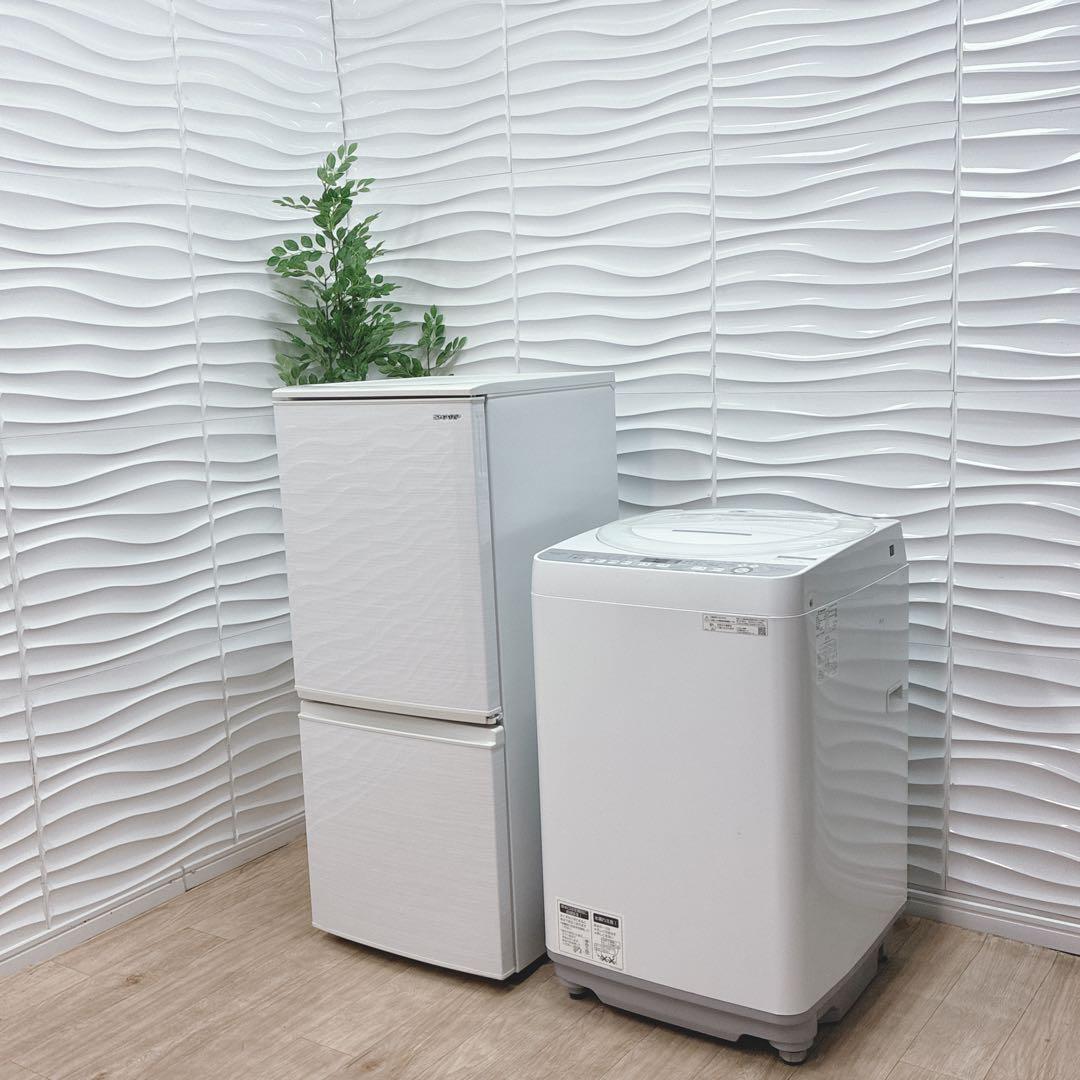 ◇大阪府 神戸市 配達無料！5ヶ月保証！SHARP◇冷蔵庫＆洗濯機◇家電2点◇