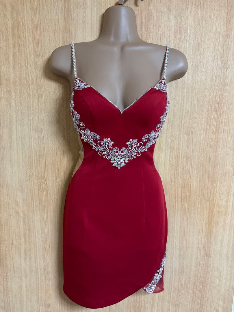 AR23849＊ハートモチーフビジューキャミドレスrdS