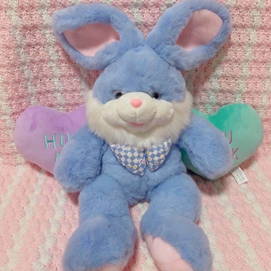 ヴィンテージ うさぎ ぬいぐるみ ブルー