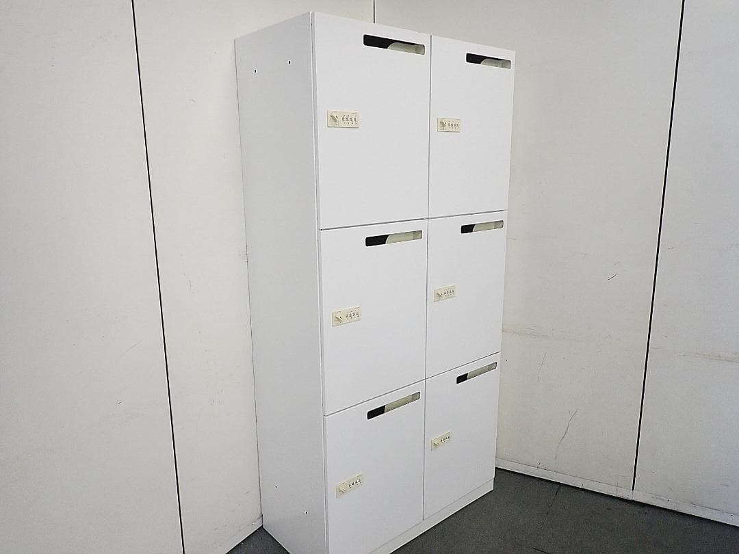 引取り限定　コクヨ　6人用パーソナルロッカー　ダイヤル錠　59-0125