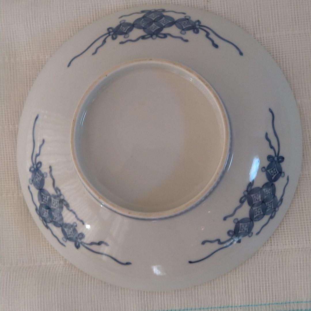 整理NO. 56鍋島染付櫛目高台皿（江戸中期）完品