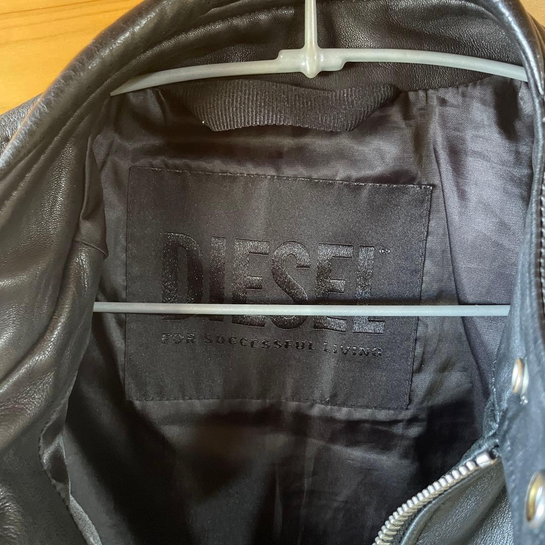 ディーゼル　ライダース　羊革　L