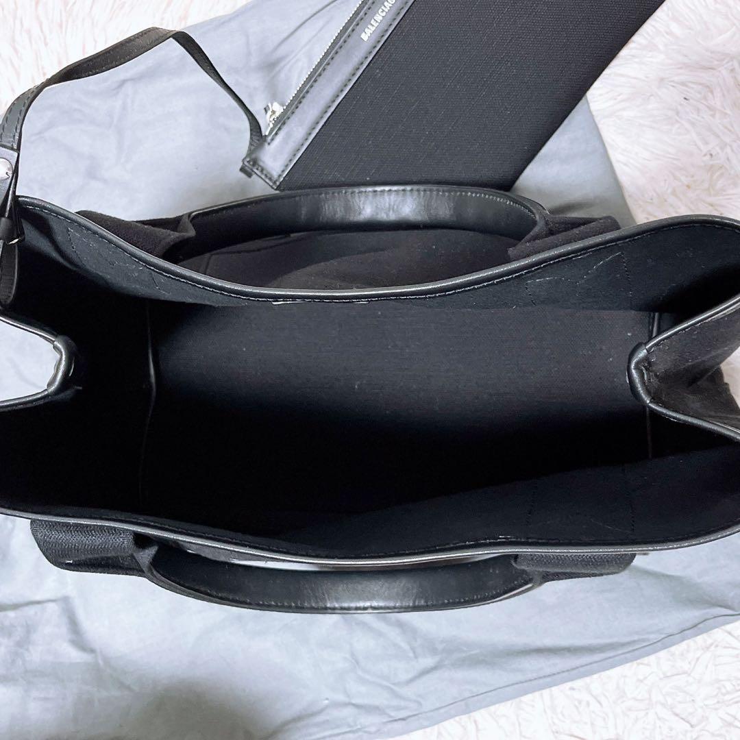 美品 BALENCIAGA ハンドバッグ トートバッグ ネイビーカバスS