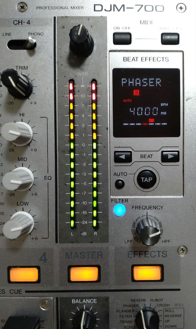 Pioneer DJM-700 動作確認済み CHクロスフェーダー交換　送料込み