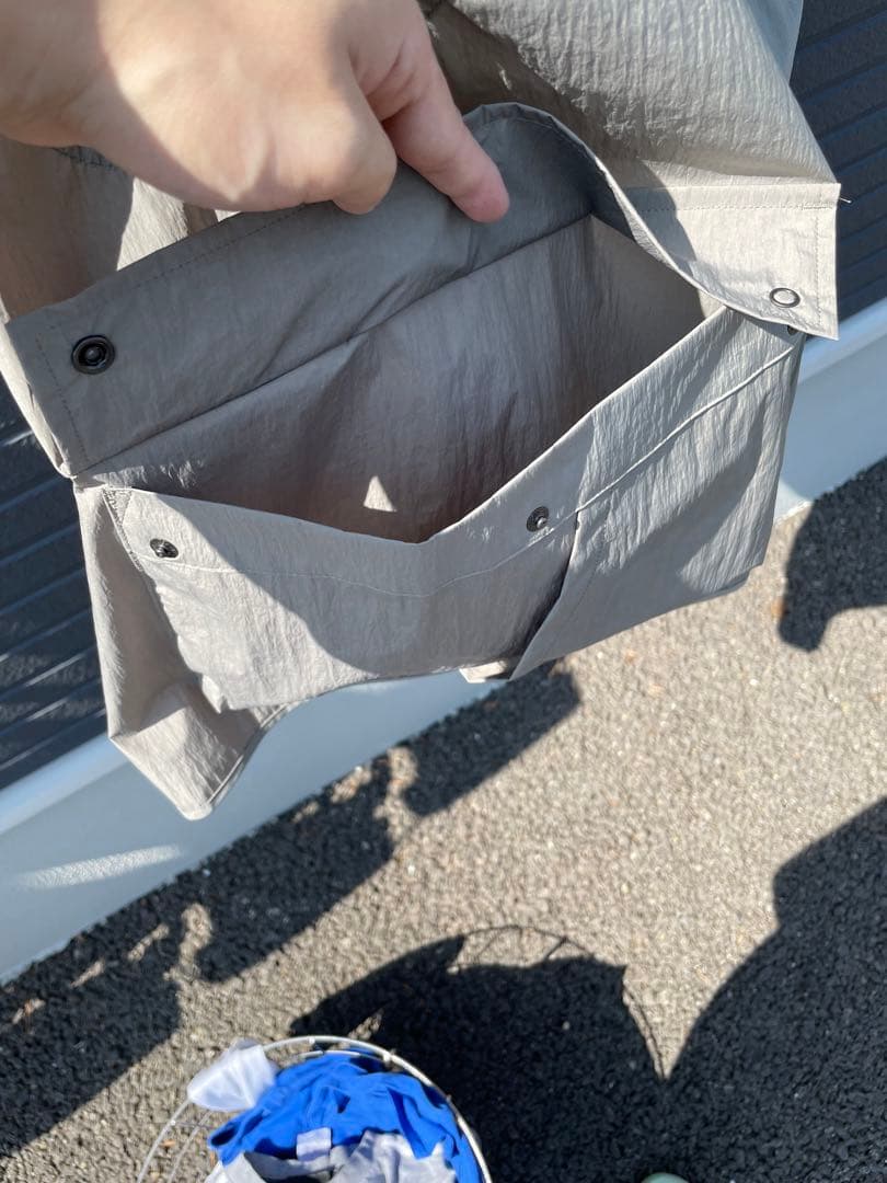 STILL BY HAND ナイロンスナップボタンベスト