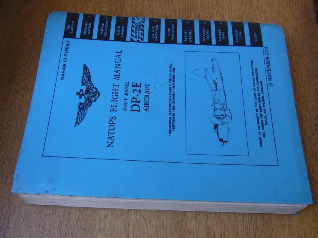1973年米海軍フライトマニュアル「DP-2Eネプチューン無人標的機母機」