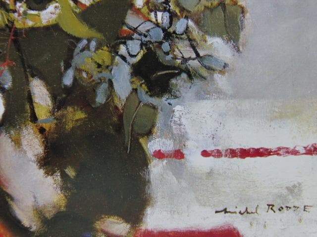 ミッシェル・ロッド、「チューリップ」、希少な額装用画集より、新品高級額装付