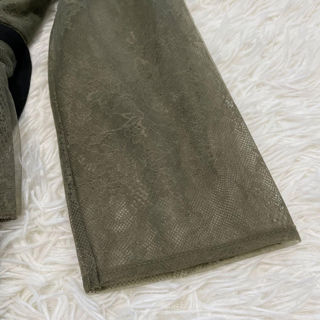 【美品】LEJA 総レース花柄ロングワンピースドレス L