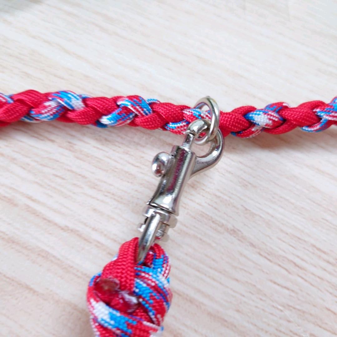 パラコードリード　スリップリード　首輪一体型リード　バラ　№023