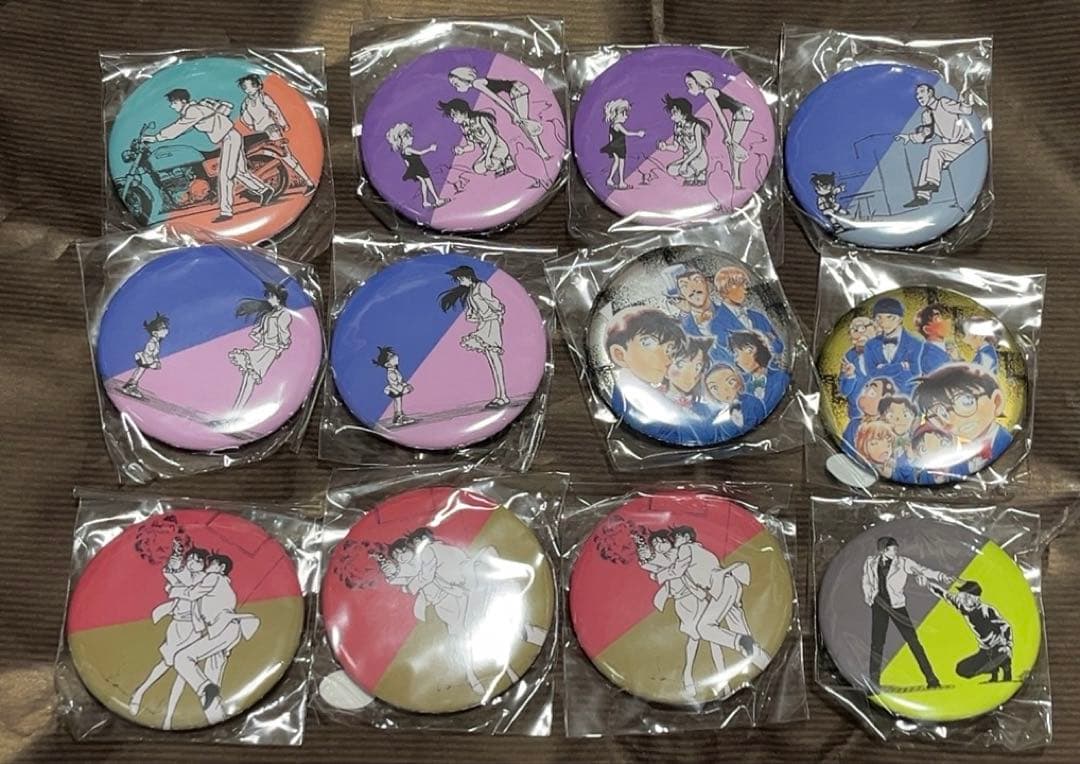 名探偵コナン　コナンまつり　バイカラー缶バッジ　青山剛昌ふるさと館　探偵社　鳥取