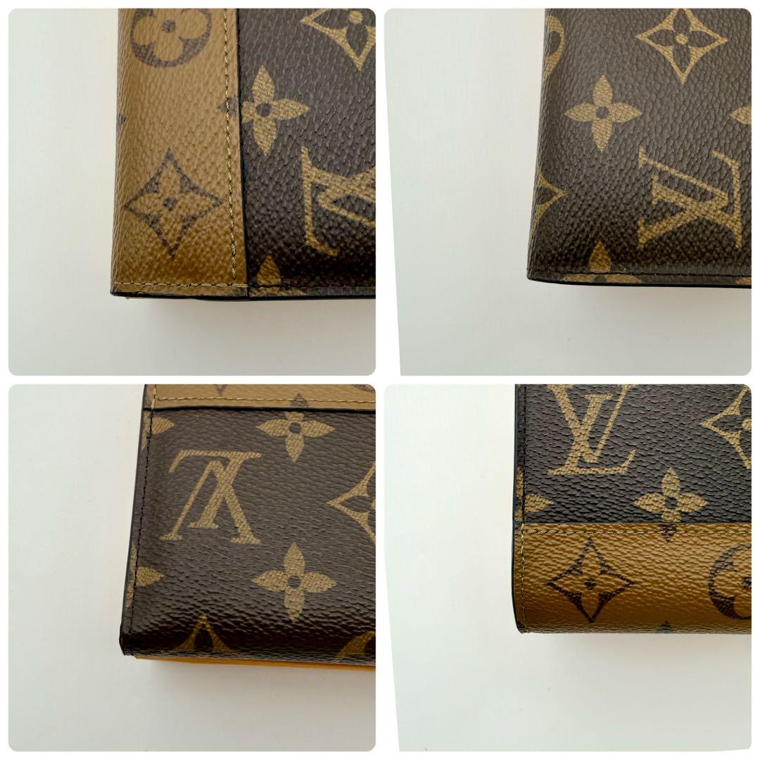 極上美品　ルイヴィトン　ヴィクトリーヌ　リバース　三つ折り財布