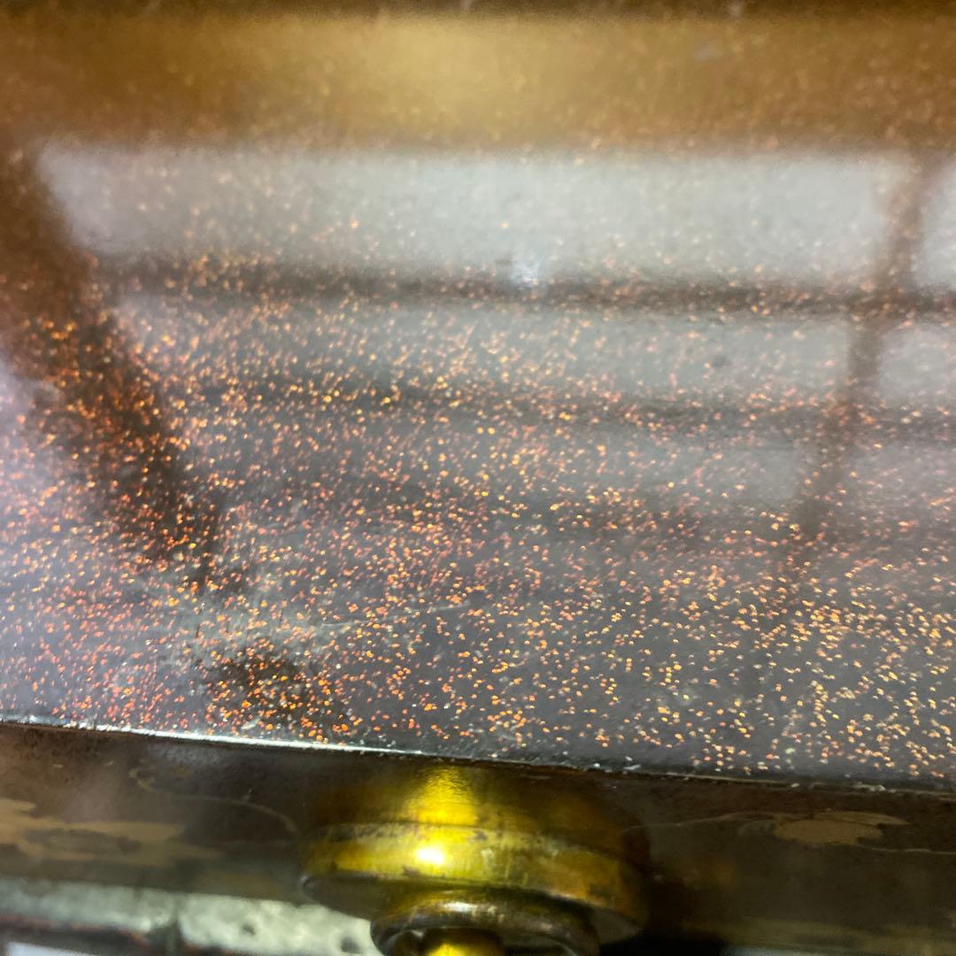 蒔絵梨地金蘭手華文引出し箱